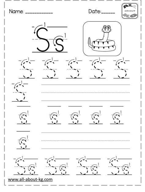 Letter Ss All About Kg