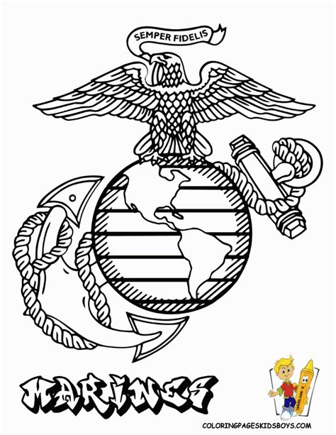 Effortfulg Marine Coloring Pages