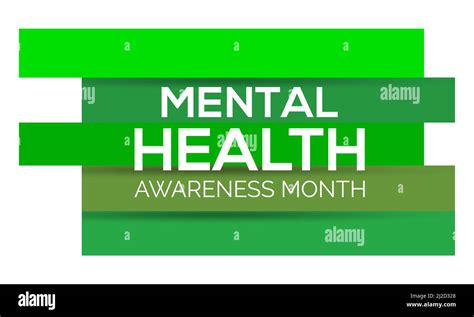 Mental Health Awareness Month Health Awareness Concept Vector Template
