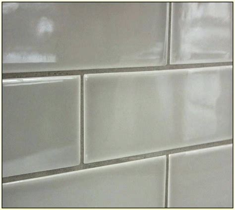 Architecture Light Gray Grout Subway Tile White Regarding Decorations