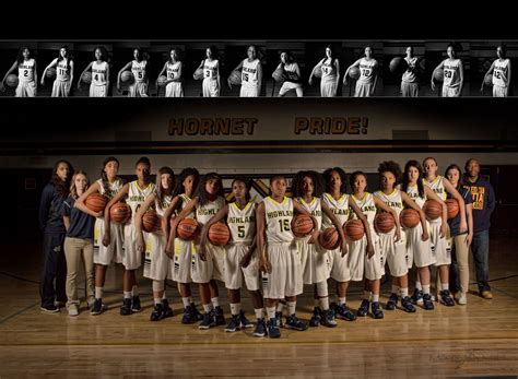 High School Varsity Basketball Team Photo Highland High School