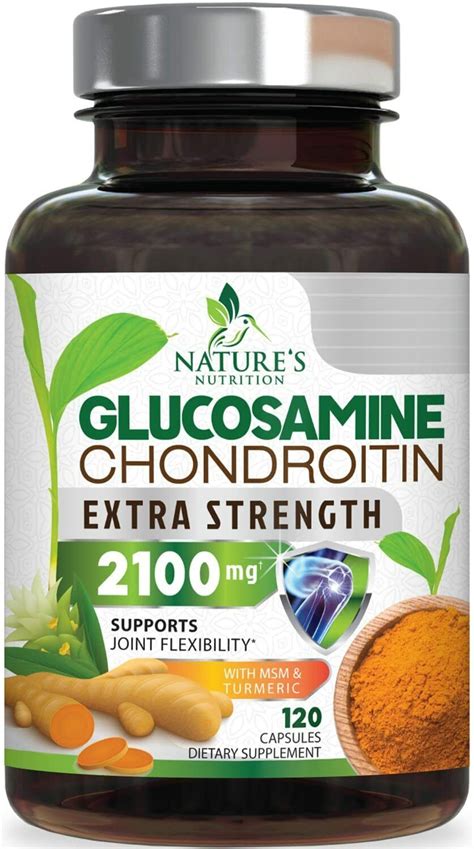 Glucosamine Chondroitin Turmeric Msm Triple Strength Joint Support 2100mg Ideal Ijl