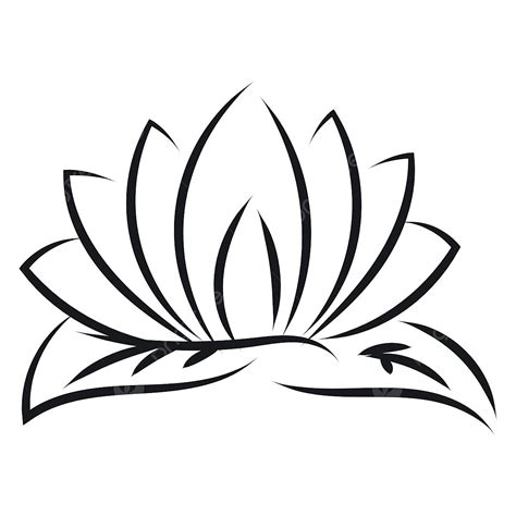 Lotus Flower Outline Clip Art Free Best Flower Site