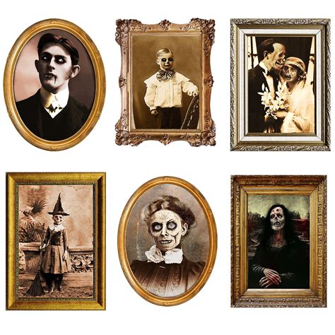 Halloween Decorations 3d Changing Face Horror Pictures Moving Portrait