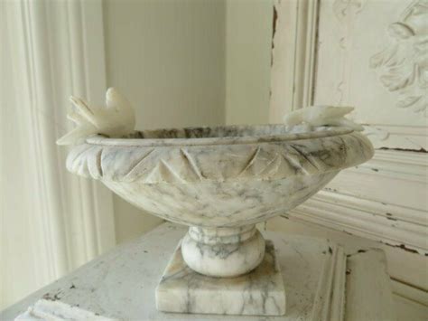 Download files and build them with your 3d printer, laser cutter, or cnc. SWEET Little Vintage ALABASTER Marble HOLDER BOWL Birdbath ...
