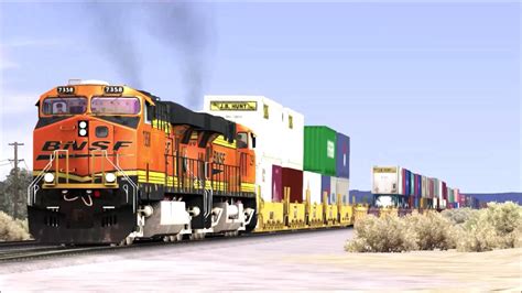 Ts High Speed Bnsf And Up Trains Across The Mojave Desert Incl 12