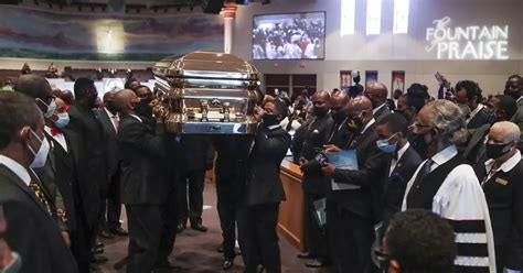 George Floyd Funeral Sees Packed Church Hear Tributes Paid To Gentle