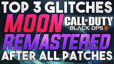Top 3 Moon Glitches Black Ops 3 Zombies Glitches Moon Bo3 Zombies