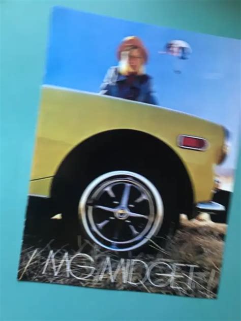 Vintage Auto Sales Brochure Mg Midget Picclick