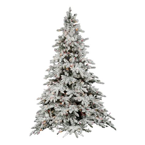 Vickerman Pre Lit 65 Flocked Utica Fir Artificial Christmas Tree