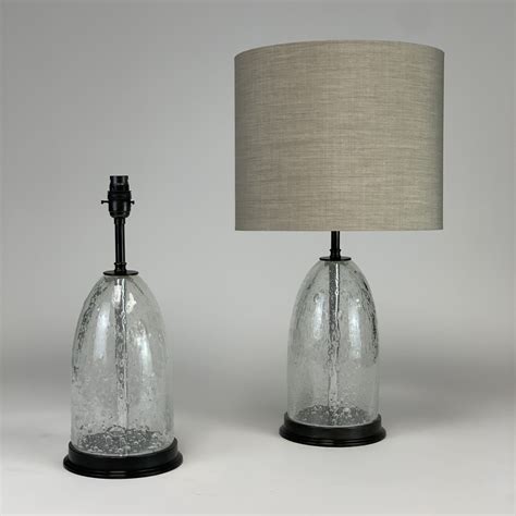 Clear Glass Bubble Lamps On Brown Bronze Base Small T6688 Tyson Decorative Lighting And