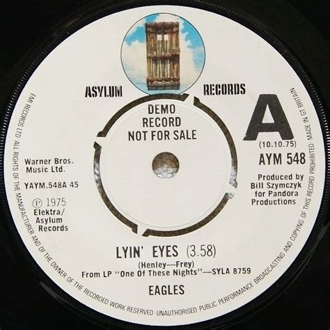Eagles Lyin Eyes 1975 Vinyl Discogs