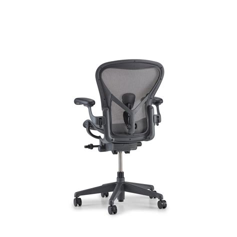 The herman miller aeron chair has three sizes: Herman Miller Aeron Chair Graphite - Size C (large) - Precision