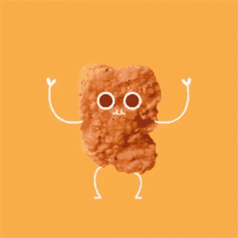 Chicken Eating Chicken Nuggets Gif Nugget Artwork By The Great Nathan