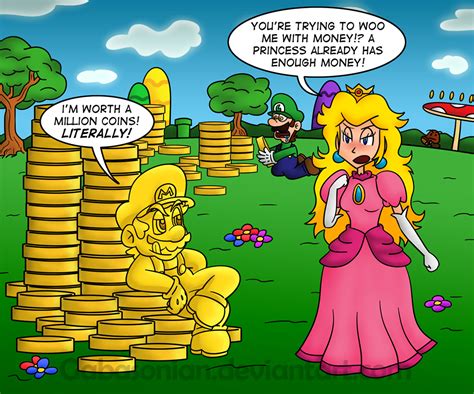 peach likes mario s gold by gabasonian on deviantart