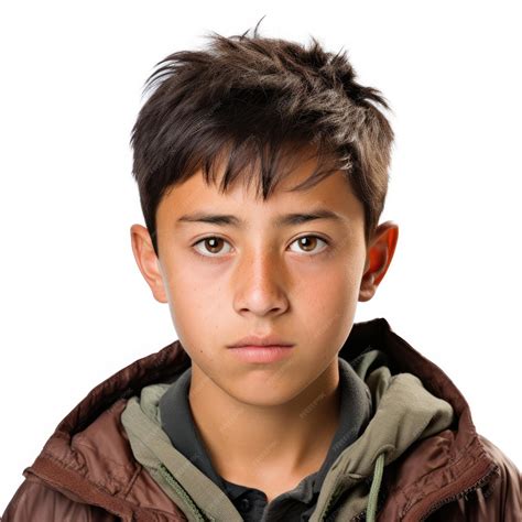 Premium Ai Image Perturbed 13yearold Kazakhstani Boy With Worried Look