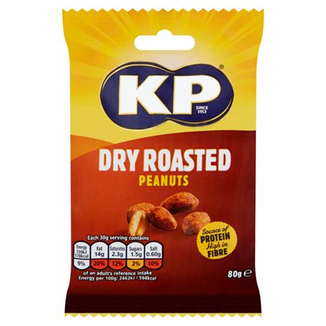 Kp Dry Roasted Peanuts 50g Richmonds British Food Shoop