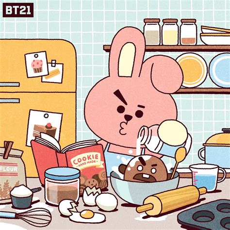 쿠키 kuki) is a main character, and he is one of the eight primary characters in bt21. SNS  180905 相關SNS整理 - 看板 BTS - 批踢踢實業坊