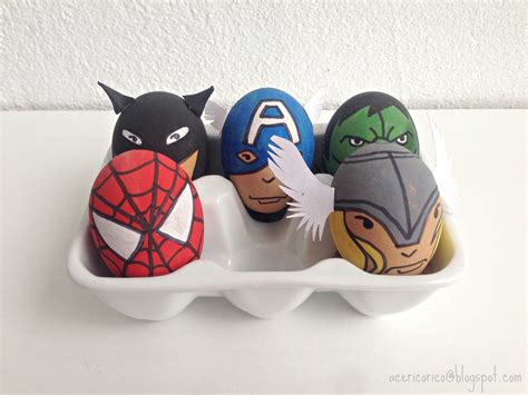 Superhero Easter Eggs Easter Egg Decorating Egg Decorating