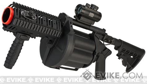 Ics Mgl Full Size Airsoft Revolver Grenade Launcher Color Black Gen2