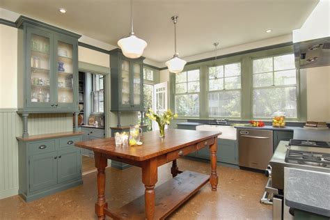 Kitchen cabinets and room dividers. pantry cabinet ideas kitchen traditional with green trim ...