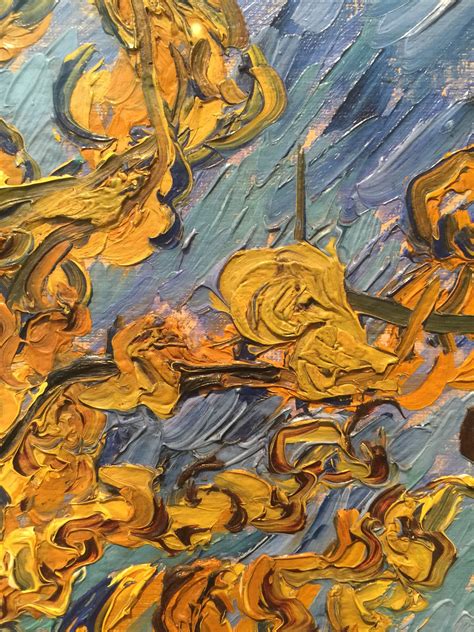 Close up of brush strokes from Van Goghs "Mulberry Tree" Aesthetic
