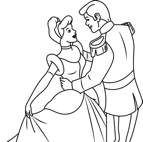 Dragon prince zim coloring pages. Prince Charming And Cinderella Dancing Coloring - Play ...