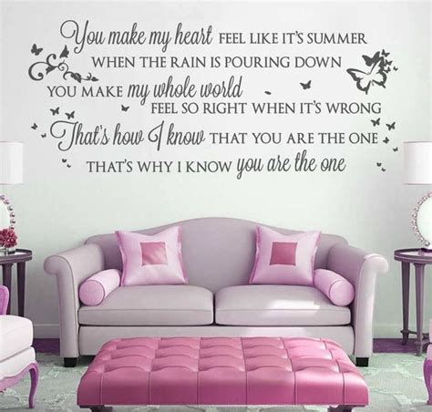 Pin By Tracey♥ Nudd On Part 2 ♪♫ Lyrics ♪♫ Wall Sticker The One