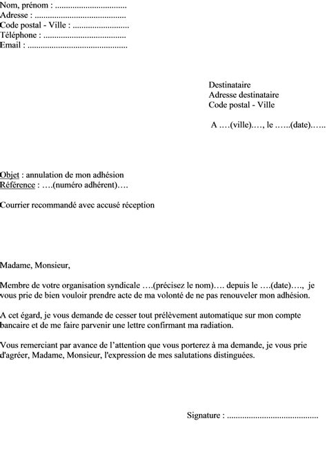 Vous souhaitez résilier un abonnement internet, un forfait mobile, un bail d'habitation, un abonnement en salle de sport, un contrat d'assurance ou de mutuelle ? comment ecrire une lettre de resiliation - Modele de CV