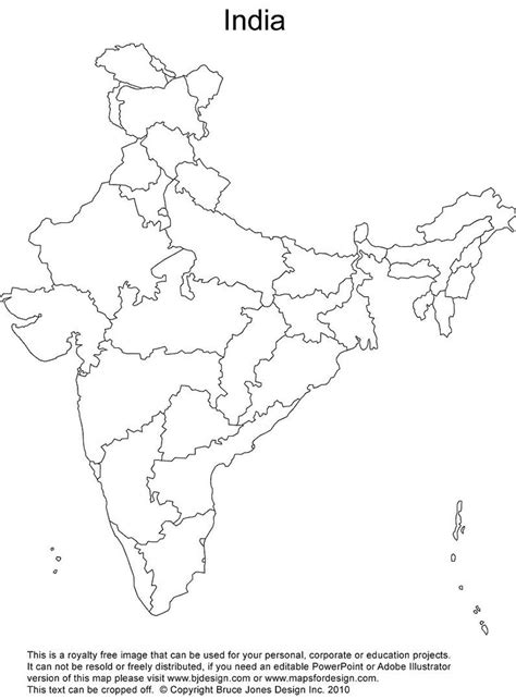 India outline map printable | India map, Map outline, World map outline