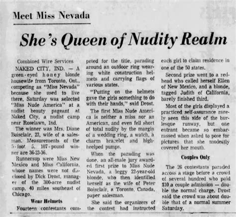 miss nude america 1969