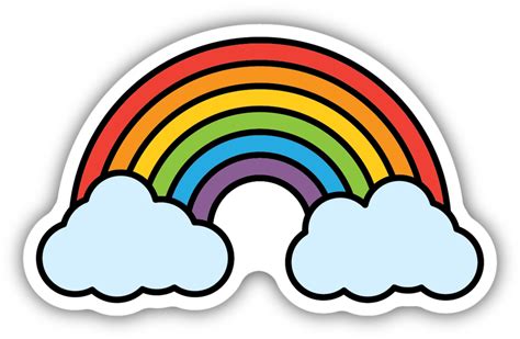 Rainbow Sticker Clipart Full Size Clipart 5690717 Pinclipart