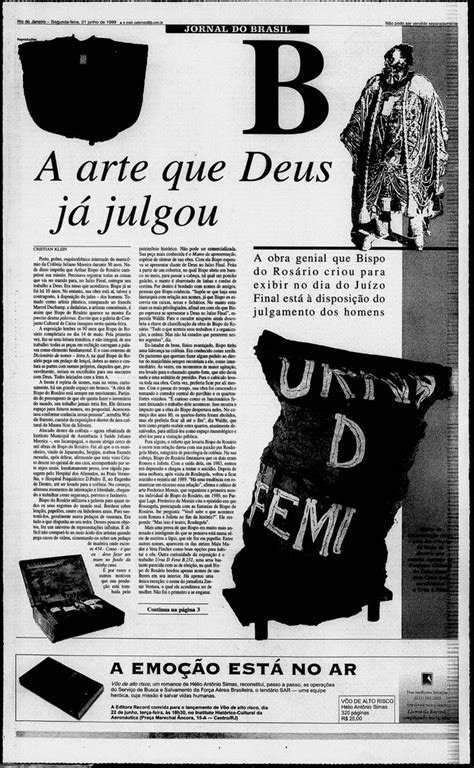 Jornal Do Brasil Rj A Docreader Web Exposi O Jornal