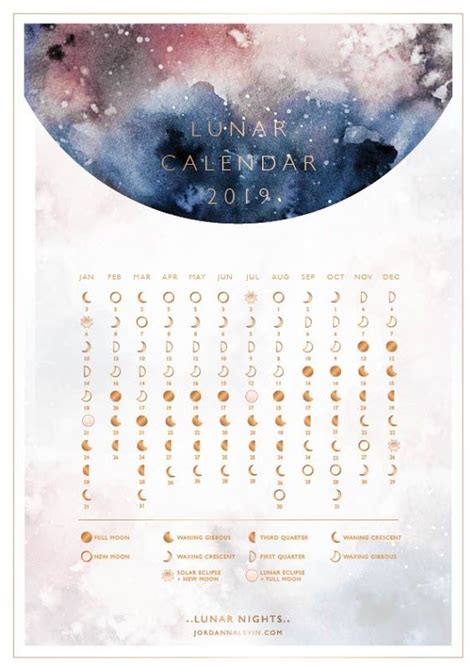 20 Lunar Calendar 2019 Free Download Printable Calendar Templates ️