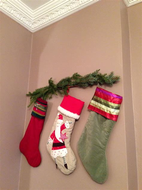 How To Display Christmas Stockings Without A Fireplace