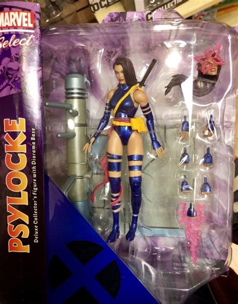 marvel select psylocke figure released and photos marvel toy news