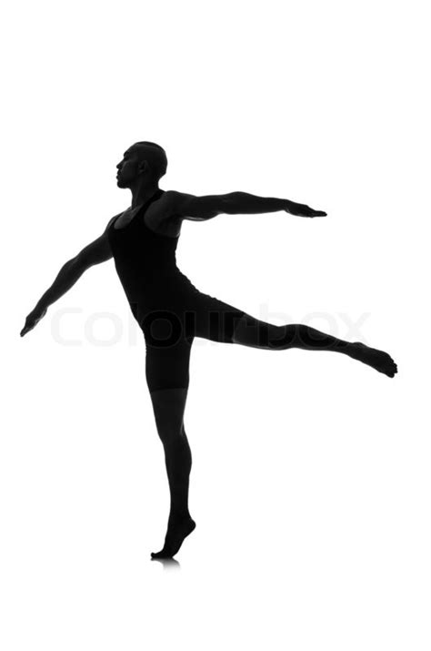 Fixing the camera with a sultry stare, demi added further glamour to her look with a smokey eye. Silhouette of male dancer isolated on white | Stock Photo ...
