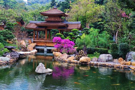 Chinese Garden Stock Image Image Of Garden Lake Temple 65582633