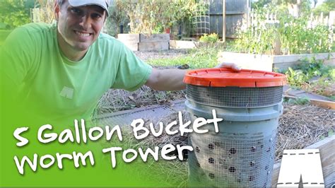How To Make A Diy 5 Gallon Bucket Worm Tower Weekend