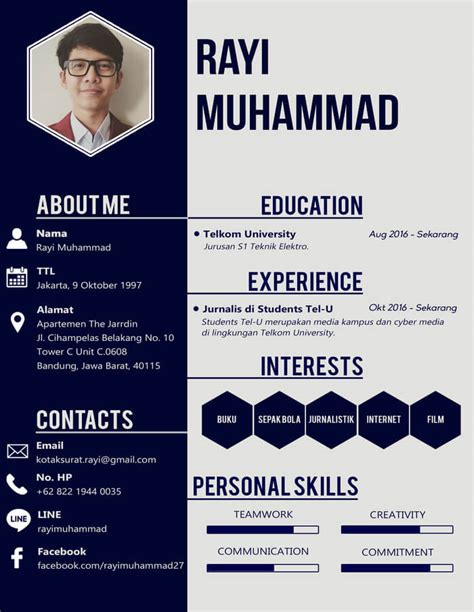 Contoh cv, curiculum vitae menarik dan kreatif lengkap panduan menyusun curiculum vitae, tips menyusun cv serta info situs penyedia cv menarik gratis. 7+ Contoh CV (Curriculum Vitae) Daftar Riwayat Hidup Terbaru