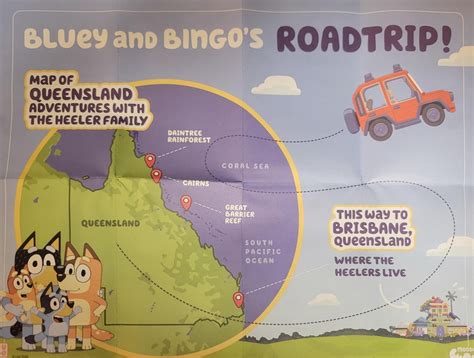 This Neat Map Came With The Bluey Camper Rbluey