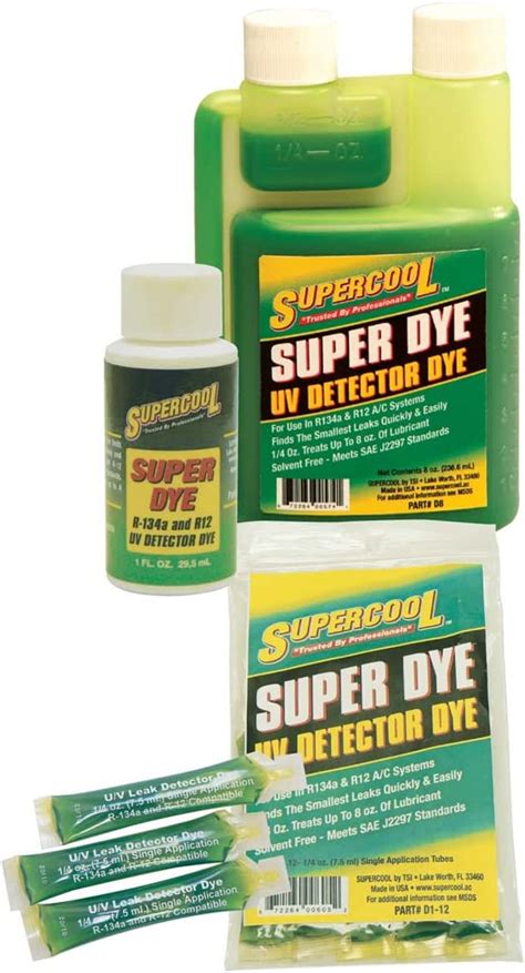 Tsi Supercool 9497 Ac Leak Detection Dye 1 Fl Oz Uk