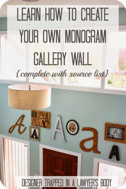 These creative picture collage letters not only are great photo collage ideas. How To Create A Monogram Gallery Wall | Diy wall decor ...