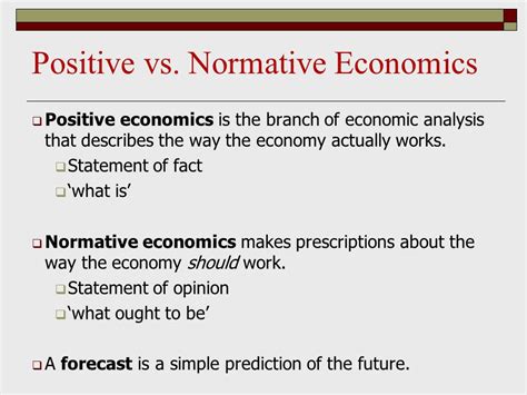 What Is Positive Economics Slideshare