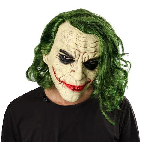 Buy Joker Mask Movie Batman The Dark Knight Cosplay Horror Scary Clown Mask