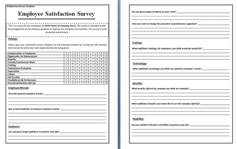 questionnaire template microsoft word survey word
