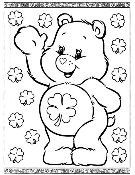 Care Bears Cartoons Page Free Printable Coloring Pages