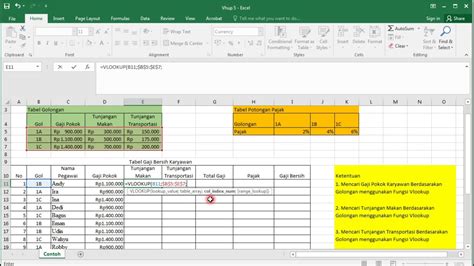 Excel Dan Rumus Microsoft Excel Tabel Vlookup Dan Hlookup Sexiz Pix