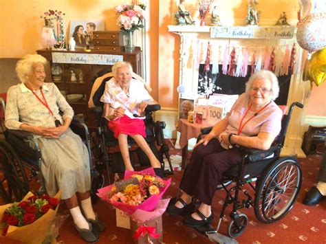Resident And Former Womens Royal Naval Service Member Celebrates 100th Birthday At Zetland
