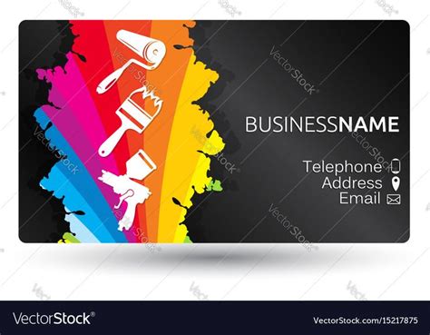 Making the right impression is easy with costco business printing. Business card for painting business layout. Download a ...